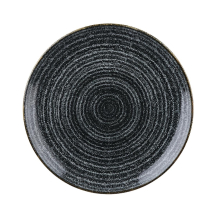 Studio Prints Homespun Plate Charcoal Black Coupe (Pack 12) Studio Prints Homespun Plate Charcoal Black Coupe (Pack 12)