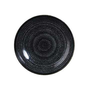 Studio Prints Homespun Bowl Charcoal Black Coupe (Pack12) Studio Prints Homespun Bowl Charcoal Black Coupe (Pack12)