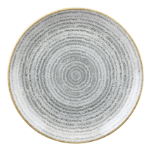Studio Prints Homespun Stone Grey Coupe Plate 217mm(12Pack) Studio Prints Homespun Stone Grey Coupe Plate 217mm(12Pack)