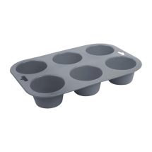 Vogue Flexible Silicone Six Ho le Muffin Pan