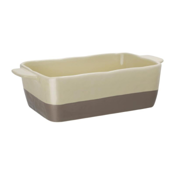 Olympia Cream And Taupe Ceramic Roasting Dish 2.5Ltr Olympia Cream And Taupe Ceramic Roasting Dish 2.5Ltr