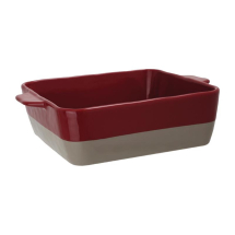 Olympia Red And Taupe Ceramic Roasting Dish 4.2L