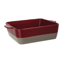 Olympia Red And Taupe Ceramic Roasting Dish 4.2L Olympia Red And Taupe Ceramic Roasting Dish 4.2L