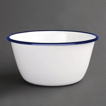 Olympia Enamel Pudding Bowls 155mm (Pack of 6) Olympia Enamel Pudding Bowls 155mm (Pack of 6)