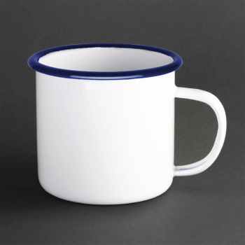 Olympia Large Enamel Soup Mugs 670ml (Pack of 6) Olympia Large Enamel Soup Mugs 670ml (Pack of 6)