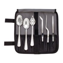 Mercer Culinary 7 Piece Chef P lating Kit with Storage Roll