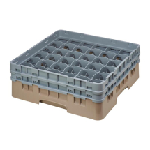 Cambro Camrack Beige 36 Compar tments Max Glass Height 133mm