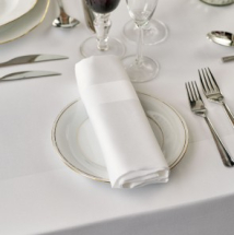 White Napkin 56cm x56cm Hemmed 137 Thread White Napkin 56cm x56cm Hemmed 137 Thread