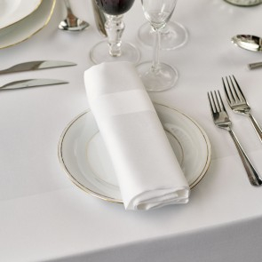 White Napkin 56cm x56cm Hemmed 137 Thread White Napkin 56cm x56cm Hemmed 137 Thread