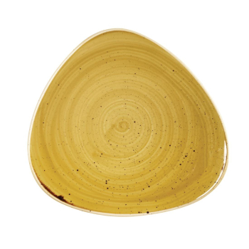 Churchill Stonecast Triangle P late Mustard Seed Yellow 311mm Churchill Stonecast Triangle P late Mustard Seed Yellow 311mm