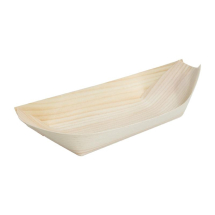 Biodegradable Fiesta Birch Wood Boats 80mm (Pack of 100)