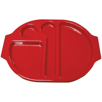 Kristallon Small Polycarbonate Food Trays Red 321mm (x10) Kristallon Small Polycarbonate Food Trays Red 321mm (x10)