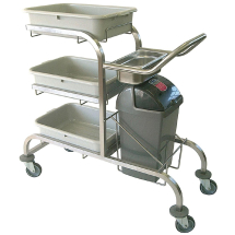 Craven 3 Tier Epoxy Coated Bussing Trolley Craven 3 Tier Epoxy Coated Bussing Trolley