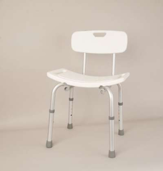 Deluxe Shower Stool with back Rest