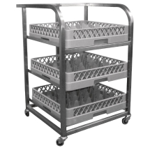 Craven Stainless Steel Glass T ray Trolley Craven Stainless Steel Glass T ray Trolley