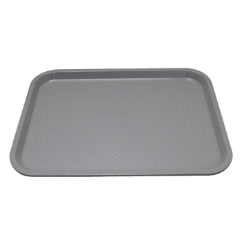 Kristallon Polypropylene Fast Food Tray Grey Small 345mm Kristallon Polypropylene Fast Food Tray Grey Small 345mm