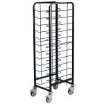 EAIS Powder Coated Enamel Clea ring Trolley 12 Shelves