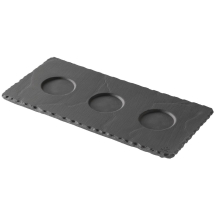 Revol Basalt Tray with 3 Inden ts 250mm