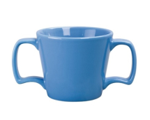 Olympia Heritage Double Handle  Mug Blue 300ml (Pack of 6)