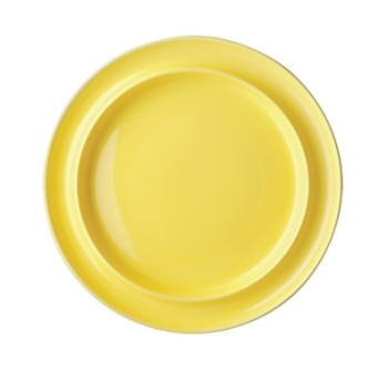 Heritage Raised Rim 10Inch Plates Yellow - Pack of 4