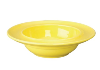 Olympia Heritage Raised Rim Bowls Yellow 205mm (Pack of 4)