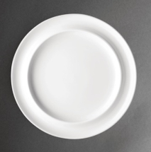 Heritage Raised Rim 10inch Plates White - Pack of 4
