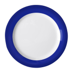 Kristallon Gala Melamine Plate Blue Rim 240mm (Pack of 6)