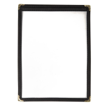 American Style Menu Holder Two Card Black A5