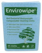 Compostable Cleaning Cloth Blue Heavy Duty x 25