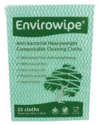 Compostable Cleaning Cloth Green Heavy Duty x 25