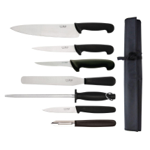 Hygiplas 7 Piece Knife Starter Set With 26.5cm Chefs Knife a