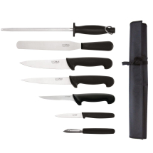 Hygiplas 7 Piece Starter Knife Set With 20cm Chefs Knife and