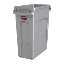 Rubbermaid Slim Jim Container with Venting Channels Grey 60L Rubbermaid Slim Jim Container with Venting Channels Grey 60L