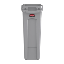 Rubbermaid Slim Jim Container with Venting Channels Grey 87L