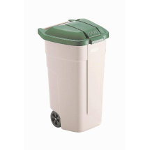 Rubbermaid Mobile Container 10 0Ltr Green Lid