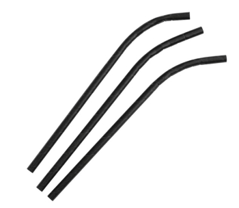 Compostable Bendy Paper Straws Black (Pack of 250) Compostable Bendy Paper Straws Black (Pack of 250)