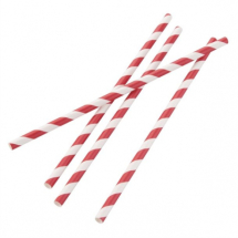 Red Stripes Paper Straws Pack of 250 Red Stripes Paper Straws Pack of 250