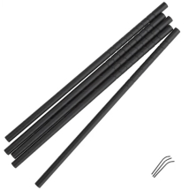 Black Bendy Paper Straws Individually Wrapped - 250 Black Bendy Paper Straws Individually Wrapped - 250
