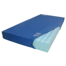Blue Mattress Cover - 4 foot 6 6 inch Bed WITH ZIP