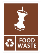 Jantex Slim Bin Food Waste Label - 160mm x 210mm Jantex Slim Bin Food Waste Label - 160mm x 210mm