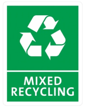 Jantex Slim Bin Mixed Recyclig Label - 160mm x 210mm Jantex Slim Bin Mixed Recyclig Label - 160mm x 210mm