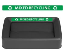 Jantex Slim Bin Lid Mixed Recycling Label - 360mm x 30mm Jantex Slim Bin Lid Mixed Recycling Label - 360mm x 30mm