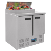 Polar Refrigerated Pizza and S alad Prep Counter 254Ltr