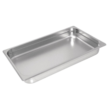 Vogue Heavy Duty Stainless Ste el 1/1 Gastronorm Pan 65mm