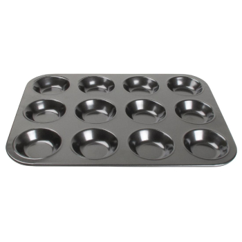 Vogue Carbon Steel Non-Stick M ini Muffin Tray 12 Cup