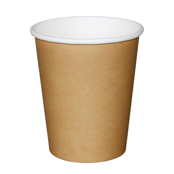 Recyclable Coffee Cups Single Wall Kraft 225ml/8oz (50 Pack) Recyclable Coffee Cups Single Wall Kraft 225ml/8oz (50 Pack)