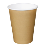 Recyclable Coffee Cups Single Wall Kraft 340ml/12oz (x1000)