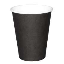 Recyclable Coffee Cups Single Wall Black 340ml/12oz (1000) Recyclable Coffee Cups Single Wall Black 340ml/12oz (1000)