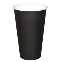 Recyclable Coffee Cups Single Wall Black 455ml/16oz (1000) Recyclable Coffee Cups Single Wall Black 455ml/16oz (1000)