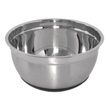 Vogue Stainless Steel Bowl wit h Silicone Base 3Ltr